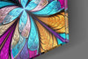 Colorful Flower Glass Wall Art by Insigneart USA