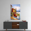 Boats on the Shore Glass Wall Art by Insigneart USA