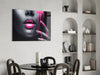 Pink Painted Woman Glass Wall Art by Insigneart USA
