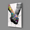 Hand in Hand Glass Wall Art by Insigneart USA