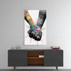 Hand in Hand Glass Wall Art by Insigneart USA