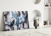 Blue Flowers Glass Wall Art by Insigneart USA