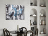 Blue Flowers Glass Wall Art by Insigneart USA