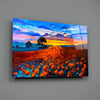 Poppy Field Glass Wall Art by Insigneart USA