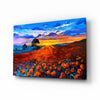 Poppy Field Glass Wall Art by Insigneart USA