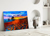 Poppy Field Glass Wall Art by Insigneart USA