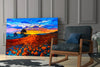 Poppy Field Glass Wall Art by Insigneart USA