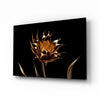 Golden Flower Glass Wall Art by Insigneart USA