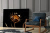 Golden Flower Glass Wall Art by Insigneart USA