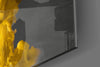 Yellow Smoke Glass Wall Art by Insigneart USA