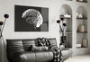 Brain Glass Wall Art by Insigneart USA