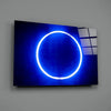 Blue Ring Glass Wall Art by Insigneart USA