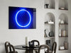 Blue Ring Glass Wall Art by Insigneart USA
