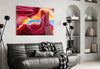 Red Valley Glass Wall Art by Insigneart USA