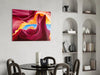Red Valley Glass Wall Art by Insigneart USA