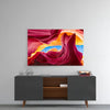 Red Valley Glass Wall Art by Insigneart USA