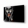 The Power of Orange Glass Wall Art by Insigneart USA