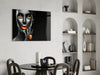 The Power of Orange Glass Wall Art by Insigneart USA
