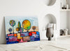 Abstract City Glass Wall Art by Insigneart USA