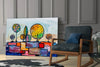 Abstract City Glass Wall Art by Insigneart USA