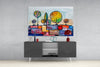 Abstract City Glass Wall Art by Insigneart USA
