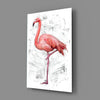 Flamingo Glass Wall Art by Insigneart USA