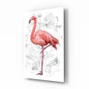Flamingo Glass Wall Art by Insigneart USA