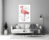 Flamingo Glass Wall Art by Insigneart USA