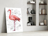 Flamingo Glass Wall Art by Insigneart USA