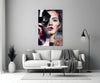 Abstract Woman Portrait Glass Wall Art by Insigneart USA