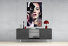 Abstract Woman Portrait Glass Wall Art by Insigneart USA