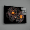 Brown Flower Glass Wall Art by Insigneart USA