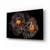 Brown Flower Glass Wall Art by Insigneart USA