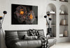 Brown Flower Glass Wall Art by Insigneart USA