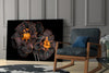 Brown Flower Glass Wall Art by Insigneart USA