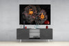 Brown Flower Glass Wall Art by Insigneart USA