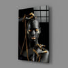 Gold Woman Glass Wall Art by Insigneart USA