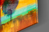 Colorful Trees Glass Wall Art by Insigneart USA