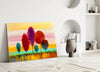 Colorful Trees Glass Wall Art by Insigneart USA