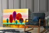 Colorful Trees Glass Wall Art by Insigneart USA