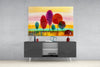 Colorful Trees Glass Wall Art by Insigneart USA