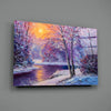 Glass Wall Art on a Winter's Day by Insigneart USA