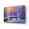 Glass Wall Art on a Winter's Day by Insigneart USA