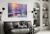 Glass Wall Art on a Winter's Day by Insigneart USA