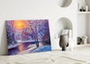 Glass Wall Art on a Winter's Day by Insigneart USA