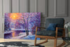 Glass Wall Art on a Winter's Day by Insigneart USA