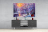 Glass Wall Art on a Winter's Day by Insigneart USA
