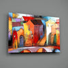 Colorful Houses Glass Wall Art by Insigneart USA