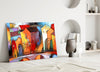 Colorful Houses Glass Wall Art by Insigneart USA
