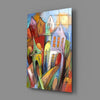 Colorful Houses Glass Wall Art by Insigneart USA
